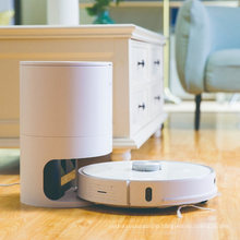 Vacuum Robot Cleaner with Hands Free Self-Emptying Dustbin